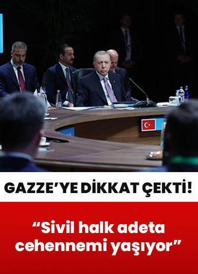 Cumhurbaşkanı Erdoğan, Gazze'ye dikkat çekti!