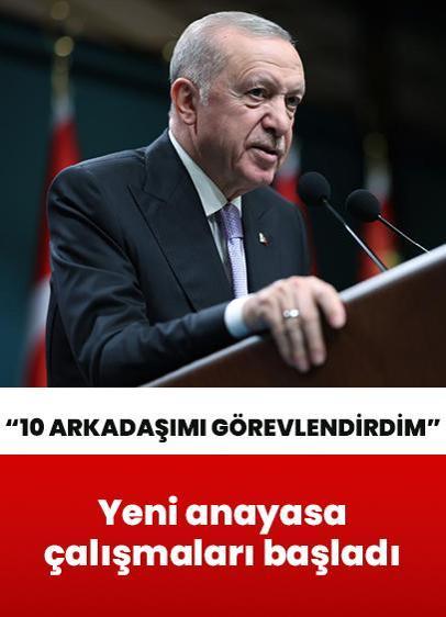 Cumhurbaşkanı Erdoğan: Yeni anayasa çalışmalarımıza başladık