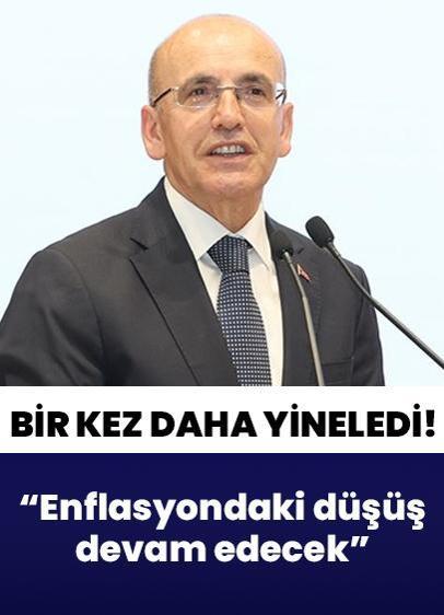 Enflasyondaki düşüşün devam edeceğinin altını çizdi