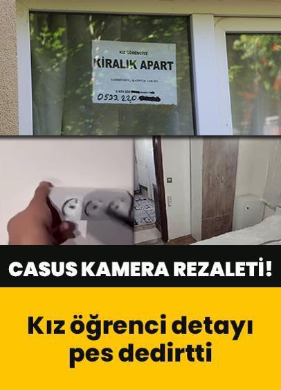 Apartta casus kamera rezaleti! Kız öğrencileri hedef aldığı ortaya çıktı