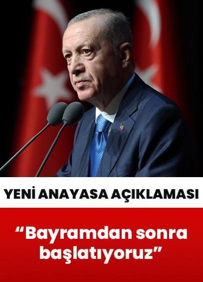 Yeni anayasa çalışmaları... "Bayramdan sonra başlatıyoruz"