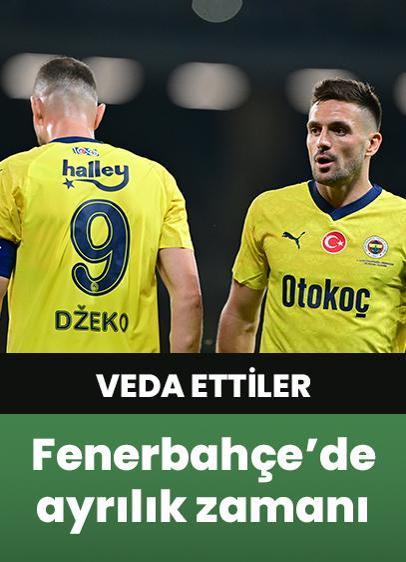 Fenerbahçe, kaptanları Dzeko ve Tadic'e veda etti!