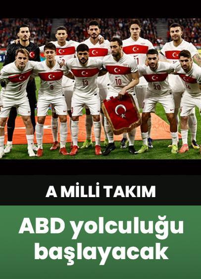 A Milli Futbol Takımı, yarın ABD'ye yolculuk yapacak!