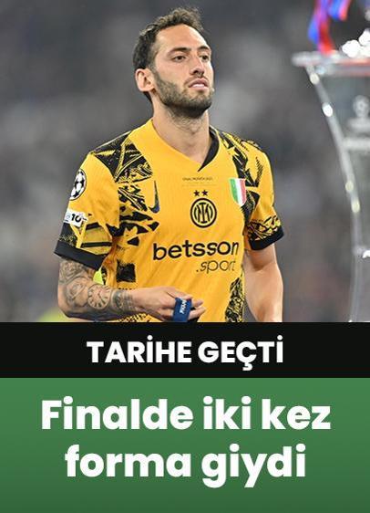 Hakan Çalhanoğlu, UEFA Şampiyonlar Ligi finalinde tarihe geçti!