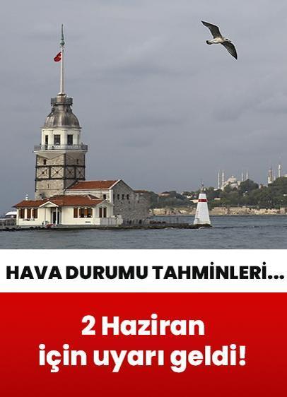 Meteorolojiden hava durumu tahminleri... 2 Haziran Pazartesi için uyarı geldi!