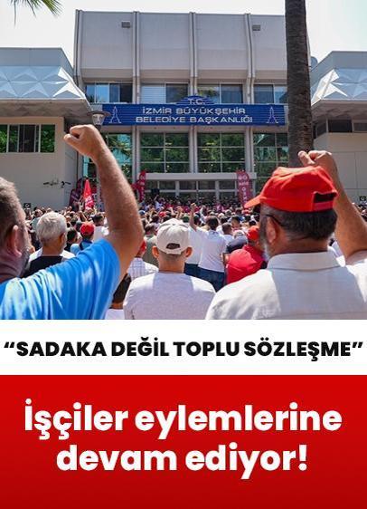 İzmir'de 6 gündür süren grevde işçiler eylemlerine devam etti