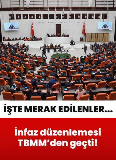 "10. Yargı Paketi" olarak bilinen infaz düzenlemesi TBMM'den geçti