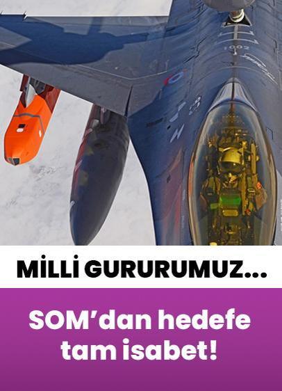 Milli gururumuz SOM'dan yerli turbojet motoru ile hedefe tam isabet