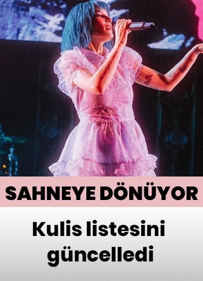 Halsey sahneye dönüyor... Kulis listesini güncelledi