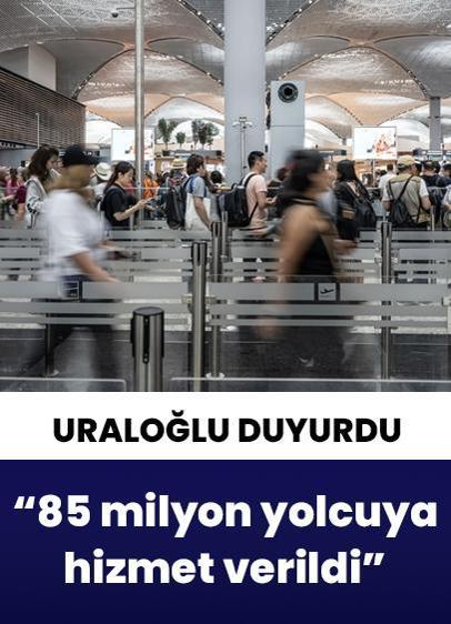 Bakan Uraloğlu: "85 milyon 420 bin 438 yolcuya hizmet verildi"