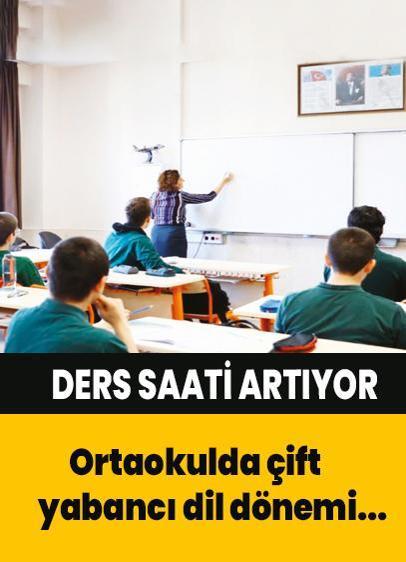 Ortaokulda çift yabancı dil dönemi... İngilizce ve Almanca ders saati artıyor