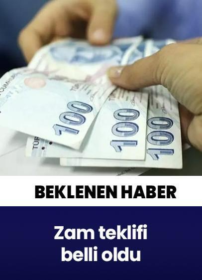Kamu işçilerinin beklediği haber! Zam teklifi belli oldu