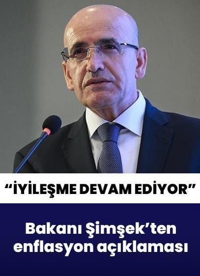 Bakanı Şimşek'ten "enflasyon" açıklaması: Beklentilerindeki iyileşme devam ediyor