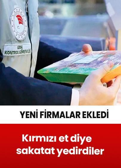 Kırmızı et diye sakatat yedirdiler