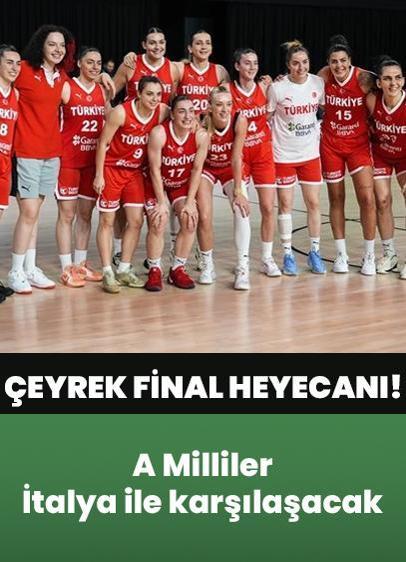 A Milliler çeyrek finalde İtalya ile karşılaşacak