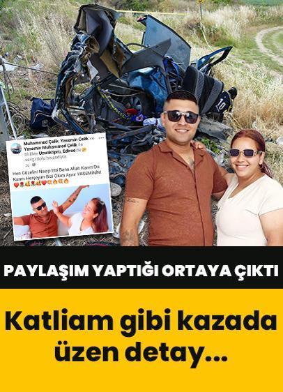 Katliam gibi kaza öncesi "Bizi ölüm ayırır" paylaşımı yaptığı ortaya çıktı