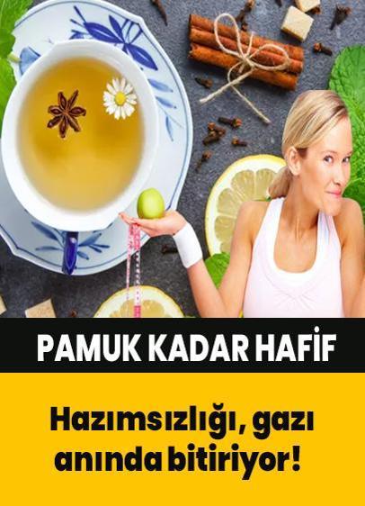 Davul gibi karınları dümdüz yapıyor! Gaz gideren bitki çayları