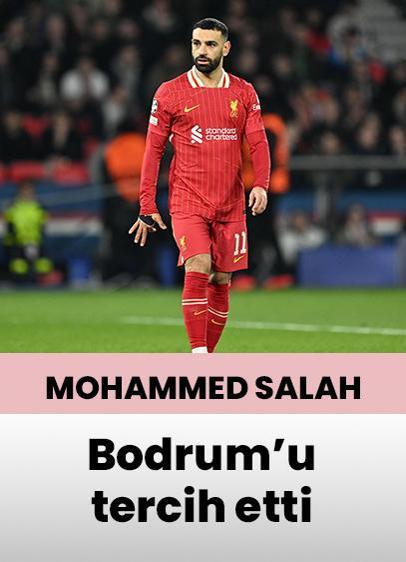 Mısırlı futbolcu Mohamed Salah, tatil için Bodrum'u tercih etti!