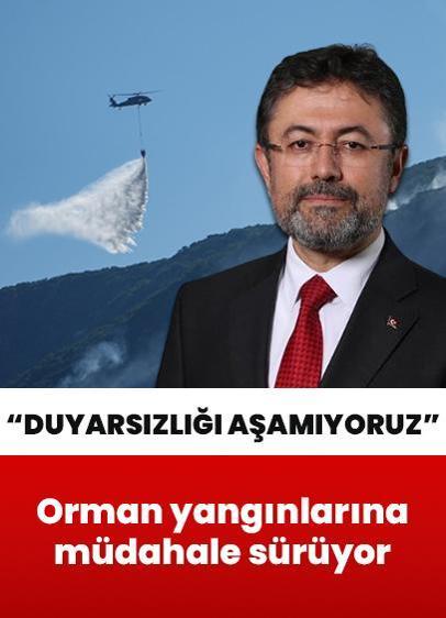 Bazı illerde çıkan orman yangınlarına müdahale sürüyor! Toplumsal duyarlılık çağrısı