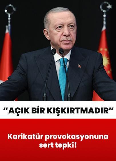 Cumhurbaşkanı Erdoğan'dan karikatür provokasyonuna sert tepki