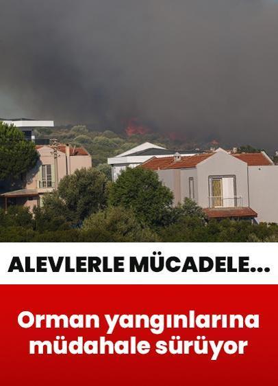 Alevlerle mücadele... İzmir, Antalya, İstanbul ve Mersin'deki orman yangınlarına müdahale sürüyor