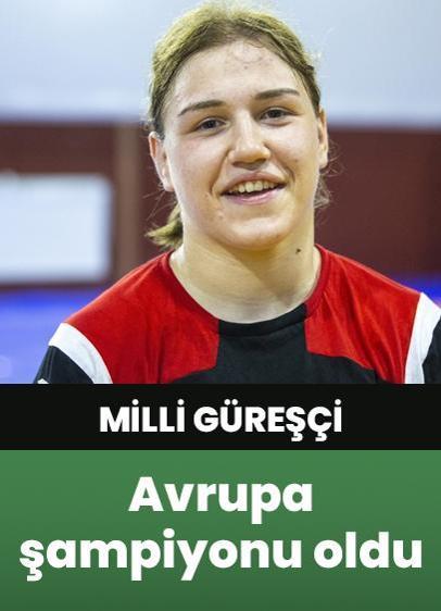 Beyza Nur Akkuş, Avrupa 20 Yaş Altı Güreş Şampiyonası'nda altın madalya kazandı!