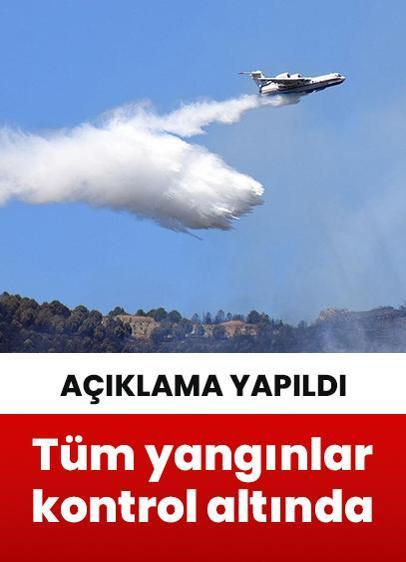 İletişim Başkanlığı, çıkan yangınların tamamının kontrol altına alındığını bildirdi!