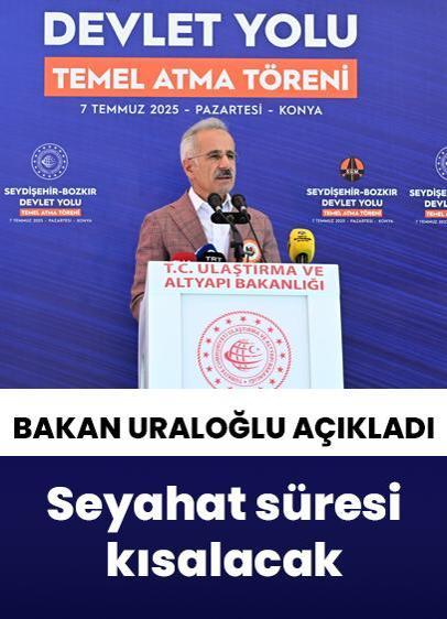 Seydişehir-Bozkır Devlet Yolu'nun temeli atıldı! Yıllık 175 milyon lira tasarruf edilecek