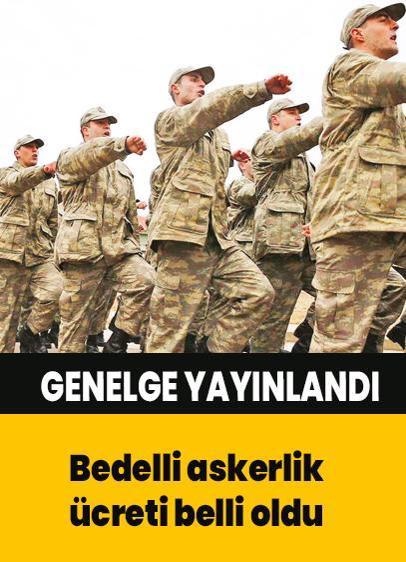 Bedelli askerlik 289 bin 850 lira!