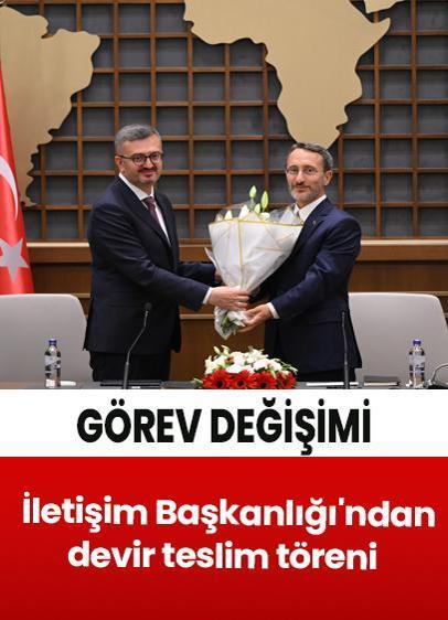 Prof. Dr. Fahrettin Altun, İletişim Başkanlığı görevini Prof. Dr. Burhanettin Duran'a devretti