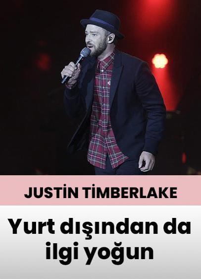 Justin Timberlake'in İstanbul konseri yoğun ilgi görüyor!