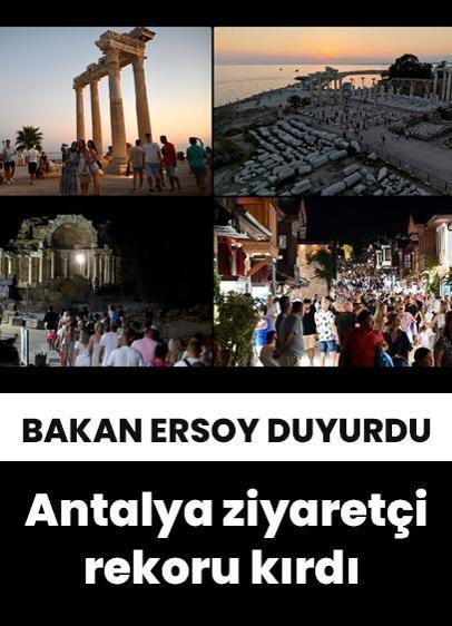 Antalya, temmuz ayında ziyaretçi rekoru kırdı!