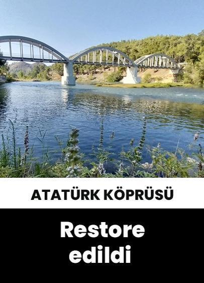 Muğla'daki tarihi Atatürk Köprüsü restore edildi