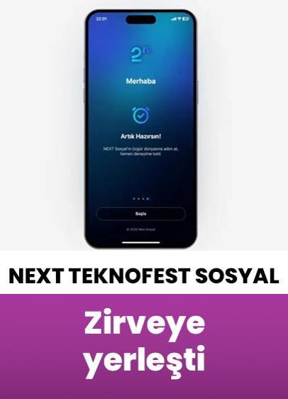 NEXT Teknofest Sosyal, App Store'da zirveye yerleşti