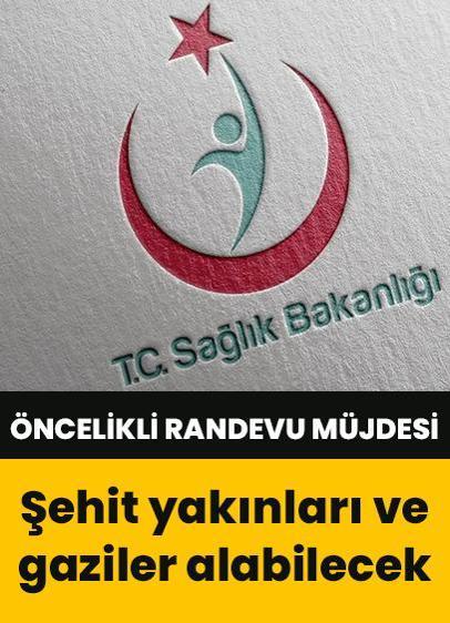 Şehit yakınları ve gaziler MHRS'den öncelikli randevu alabilecek