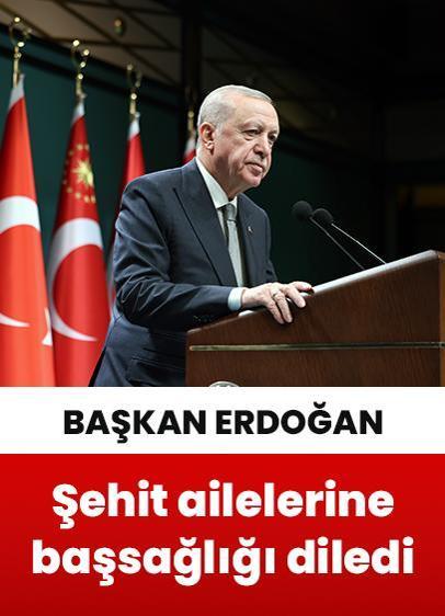Cumhurbaşkanı Erdoğan orman şehitlerinin ailelerine başsağlığı diledi