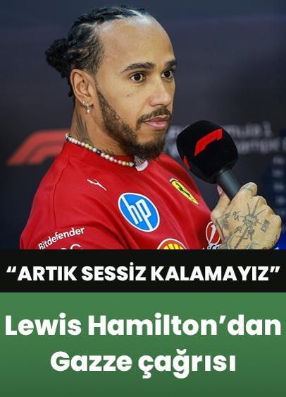 Lewis Hamilton'dan Gazze çağrısı: "Artık sessiz kalamayız"