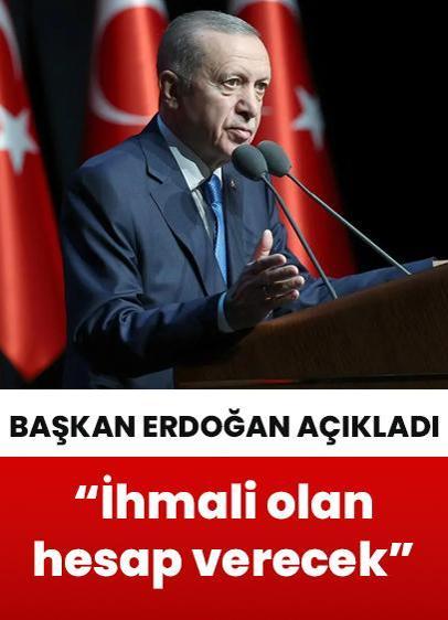 Başkan Erdoğan'dan orman yangınlarıyla ilgili net mesaj: İhmali olan hesap verecek