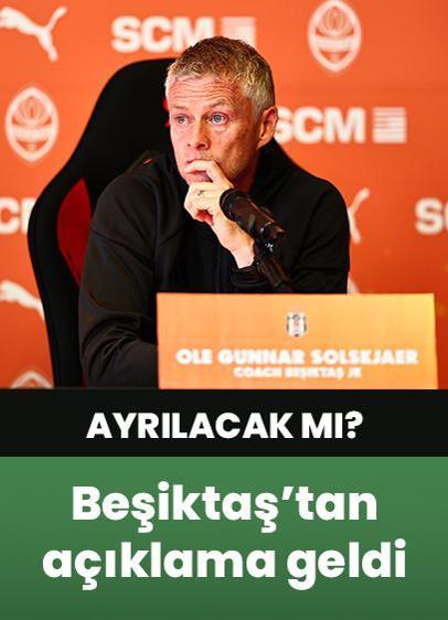 Beşiktaş'tan Ole Gunnar Solskjaer'in ayrılık iddialarına açıklama geldi!