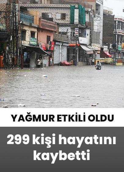 Pakistan'da muson yağmurları sonucu 299 kişi hayatını kaybetti!