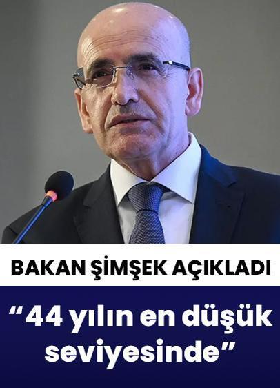 Bakan Şimşek açıklamada bulundu: "Enflasyon 44 ayın en düşük seviyesinde"