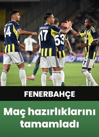 Hazırlıklar tamam! Fenerbahçe yarın Feyenoord ile karşılaşacak