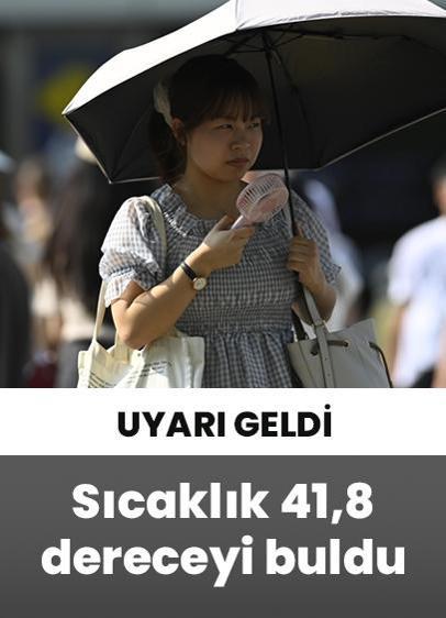 Japonya'da termometreler 41,8 dereceyi gösterdi!