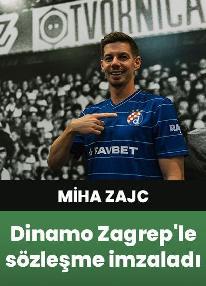 Miha Zajc, Dinamo Zagrep'le 2 yıllık sözleşme imzaladı!