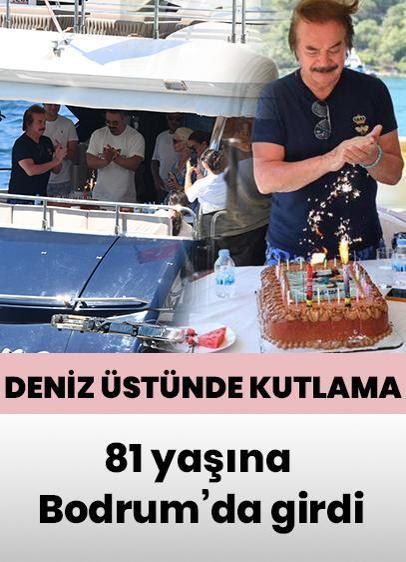 81 yaşına Bodrum'da 'Merhaba'... Orhan Gencebay'a deniz üstünde kutlama