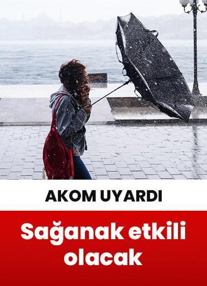AKOM'dan uyarı geldi! Kuvvetli rüzgar ve sağanak etkili olacak