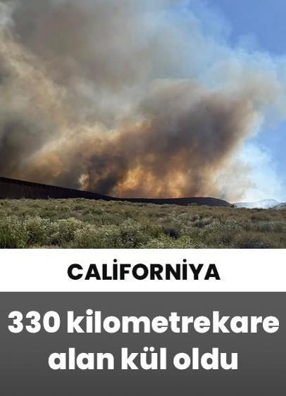 California eyaletinde çıkan yangınlar 330 kilometrekare alanı kül etti!