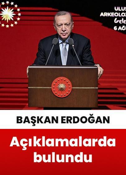 Cumhurbaşkanı Erdoğan: 2002'den bugüne 13 bin 291 tarihi eserin ana vatana iade edilmesini sağladık
