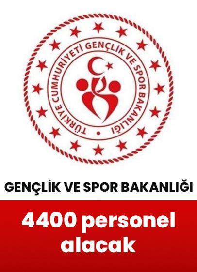 Gençlik ve Spor Bakanlığı, 4400 personel alımı yapılacağını duyurdu!