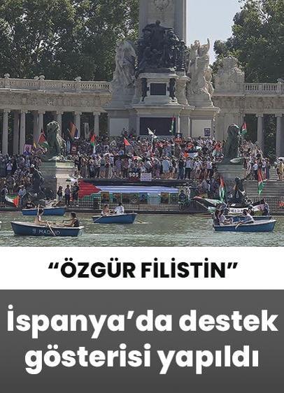İspanya'da "Özgür Filistin" sloganları atıldı!